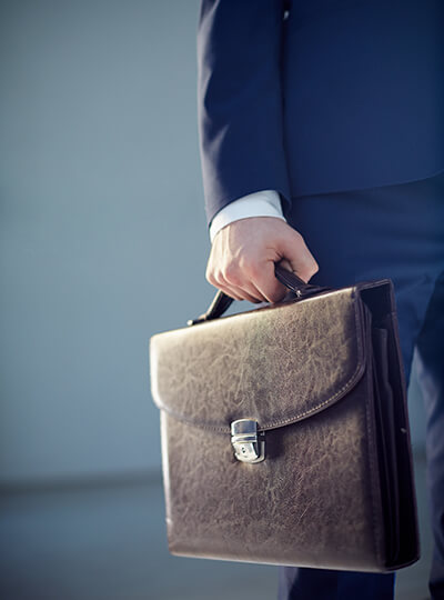 Man with briefcase