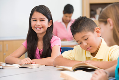 Image of an English language learner in classroom